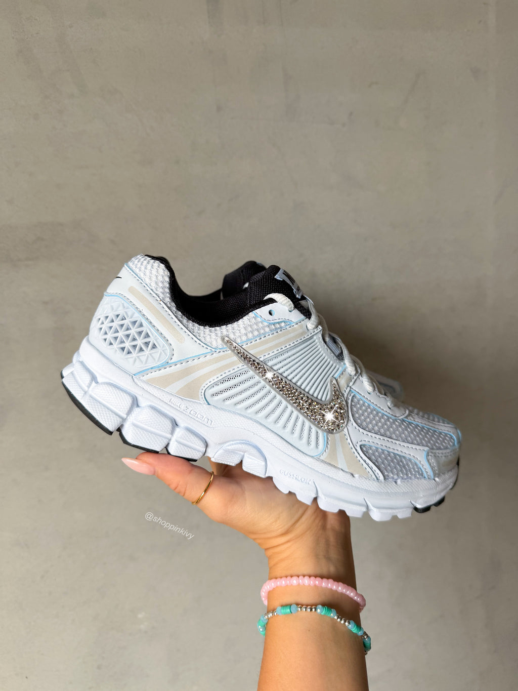 Powder Blue Swarovski Women Nike Vomero 5