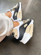 Leopard Animal Print Swarovski Womens Nike Air Max 90