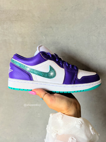 90’s Colorpop Swarovski Women’s Air Jordan 1 Low Shoes