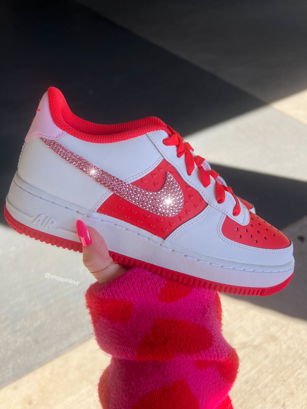 Valentine’s Edition Swarovski Women’s Air Force 1 Low Shoes