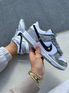 Zapatillas Nike Dunk para mujer Metallic Disco Swarovski