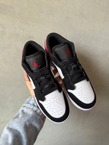 ✨NEW✨🍒Cherry Red Swarovski Women’s Air Jordan 1 Low Shoes