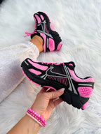 Nike Vomero 5 de mujer en negro, rosa chicle y cristales de Swarovski
