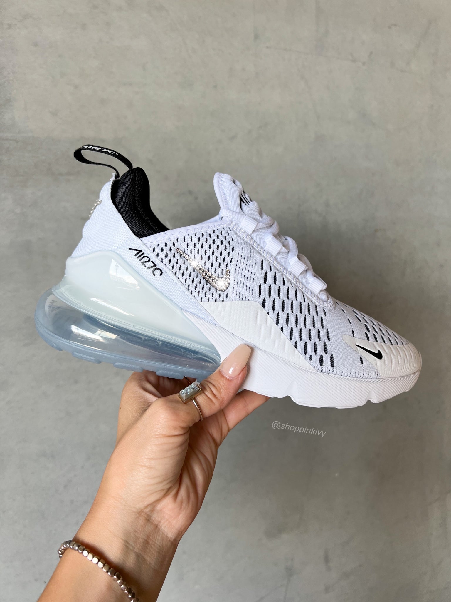 Nike air max 270 white trainers Clearance