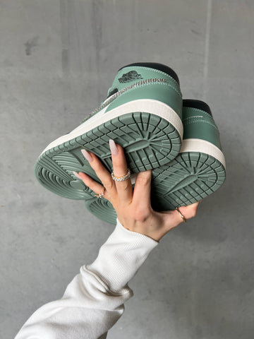 Zapatos Nike Air Jordan 1 Mid para mujer Swarovski Verde salvia