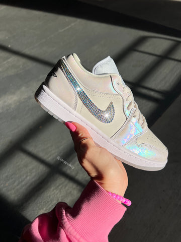 Special Edition Swarovski Women’s Air Jordan 1 Low Shoes