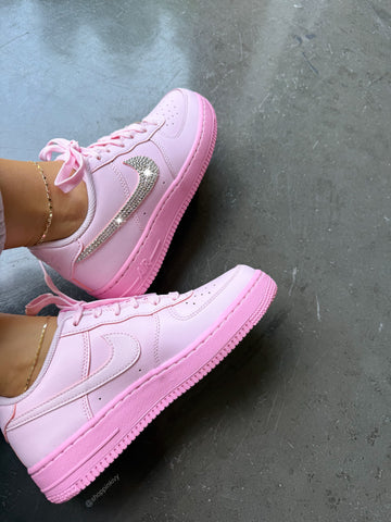 Cotton Candy Pink Swarovski Nike Air Force 1