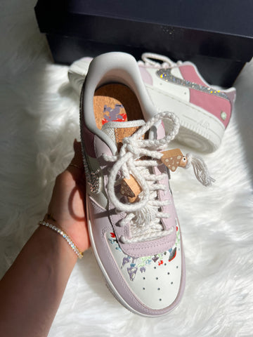 Spring Boho Swarovski Womens Nike Air Force One