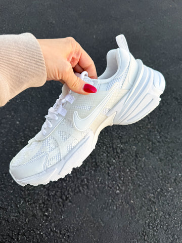 White Floral Swarovski Womens Nike Shoes