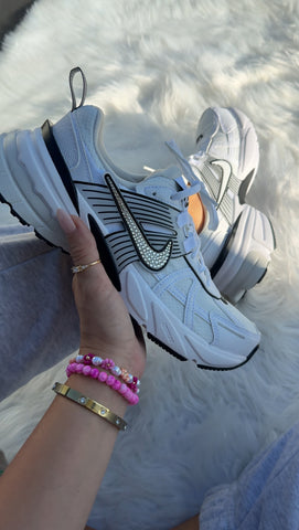 ✨NEW✨ White and Black Swarovski Womens Nike Shoes