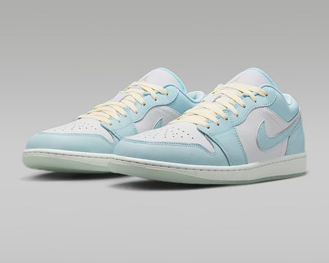 Pre-Order Baby Blue Swarovski Women’s Air Jordan 1 Low Shoes