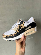 Leopard Animal Print Swarovski Womens Nike Air Max 90