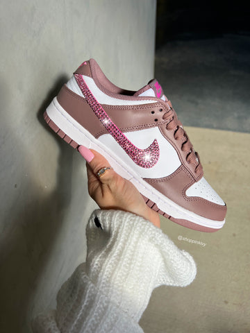 Cacao Swarovski Mujeres Nike Dunk Zapatos