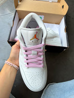 NEW Pink Bottom Swarovski Women’s Air Jordan 1 Low Shoes