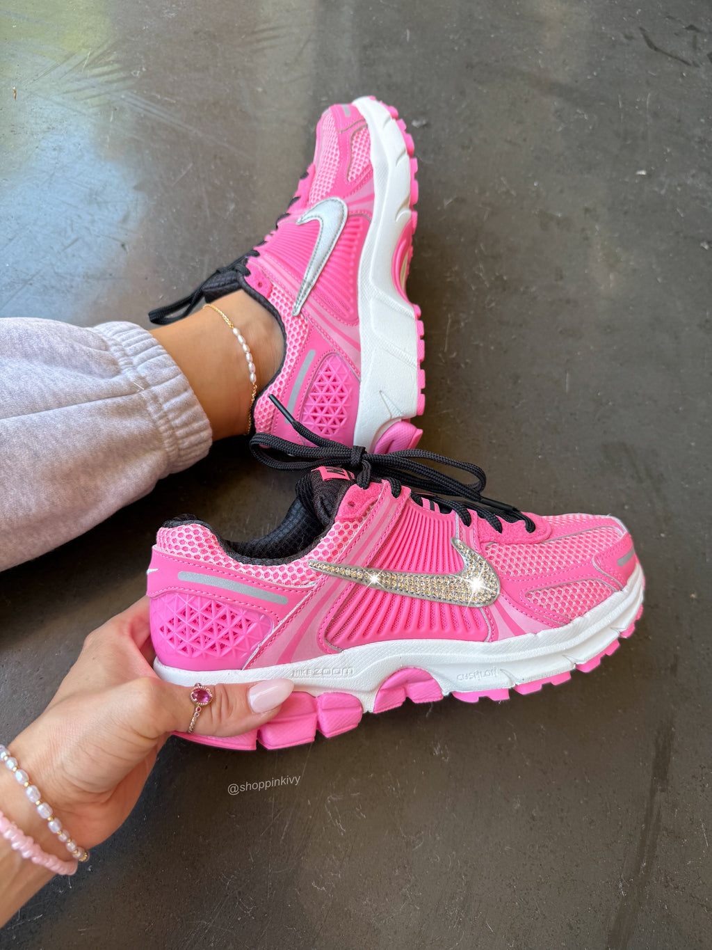 Bubblegum Pink Swarovski Women Nike Vomero 5