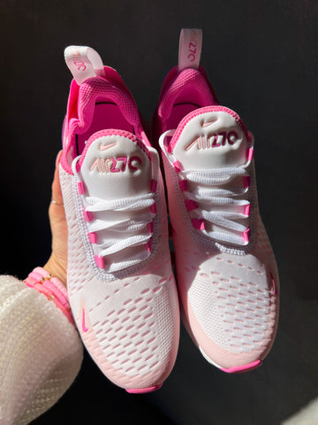 Pink Swarovski Nike Womens Girls Air 270