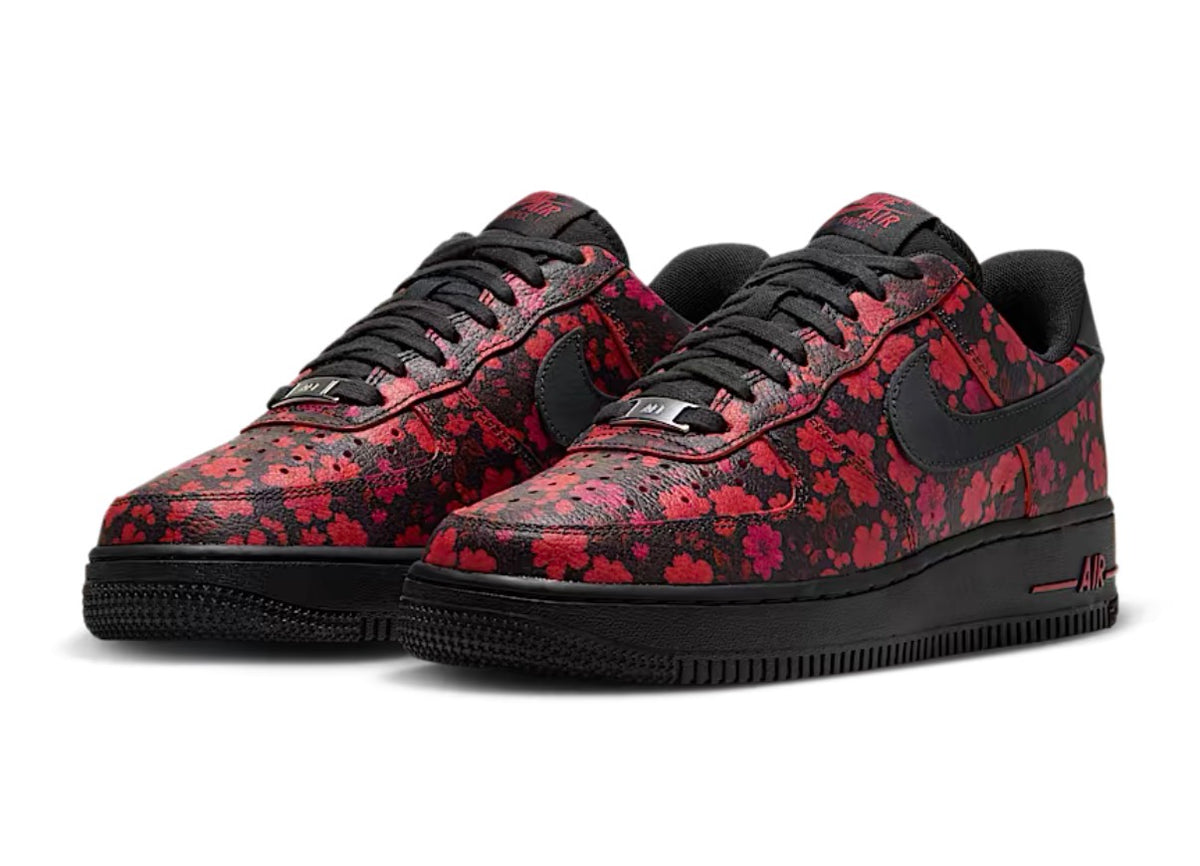 Red Floral Swarovski Nike Air Force 1