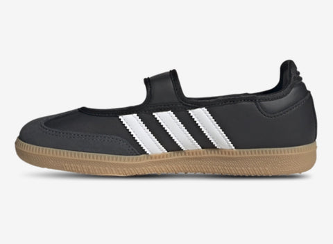 Black White Swarovski Adidas Samba Jane
