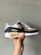Leopard Animal Print Swarovski Womens Nike Air Max 90