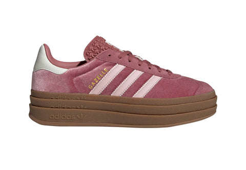 Pre-Order Pink Velvet Gazelle Bold Swarovski Adidas Platform