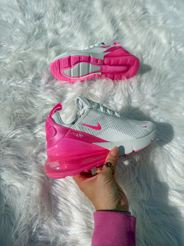 Bubblegum Hot Pink Swarovski Women's Nike Shoes Air Max 270