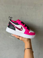 Size 8c Pink Baby Toddler Swarovski Jordan 1 Low
