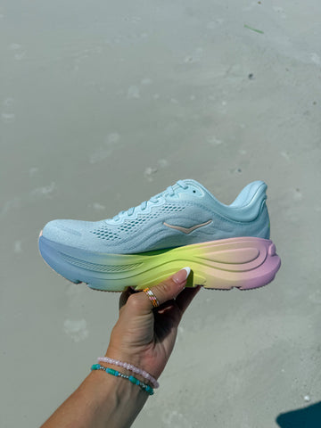 Pastel Ombre Swarovski HOKA Bondi 9 Running Shoes