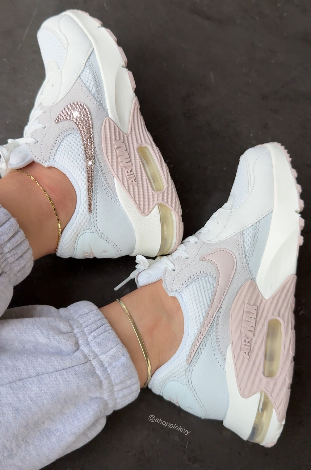 Zapatillas Nike Swarovski Blancas Rubor para Mujer