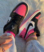 Bubblegum Pink Swarovski Women’s Air Jordan Retro 1 Low Shoes