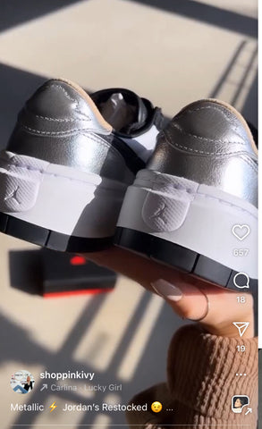 Metallic Panda Swarovski Women’s Air Jordan 1 Elevate Shoes