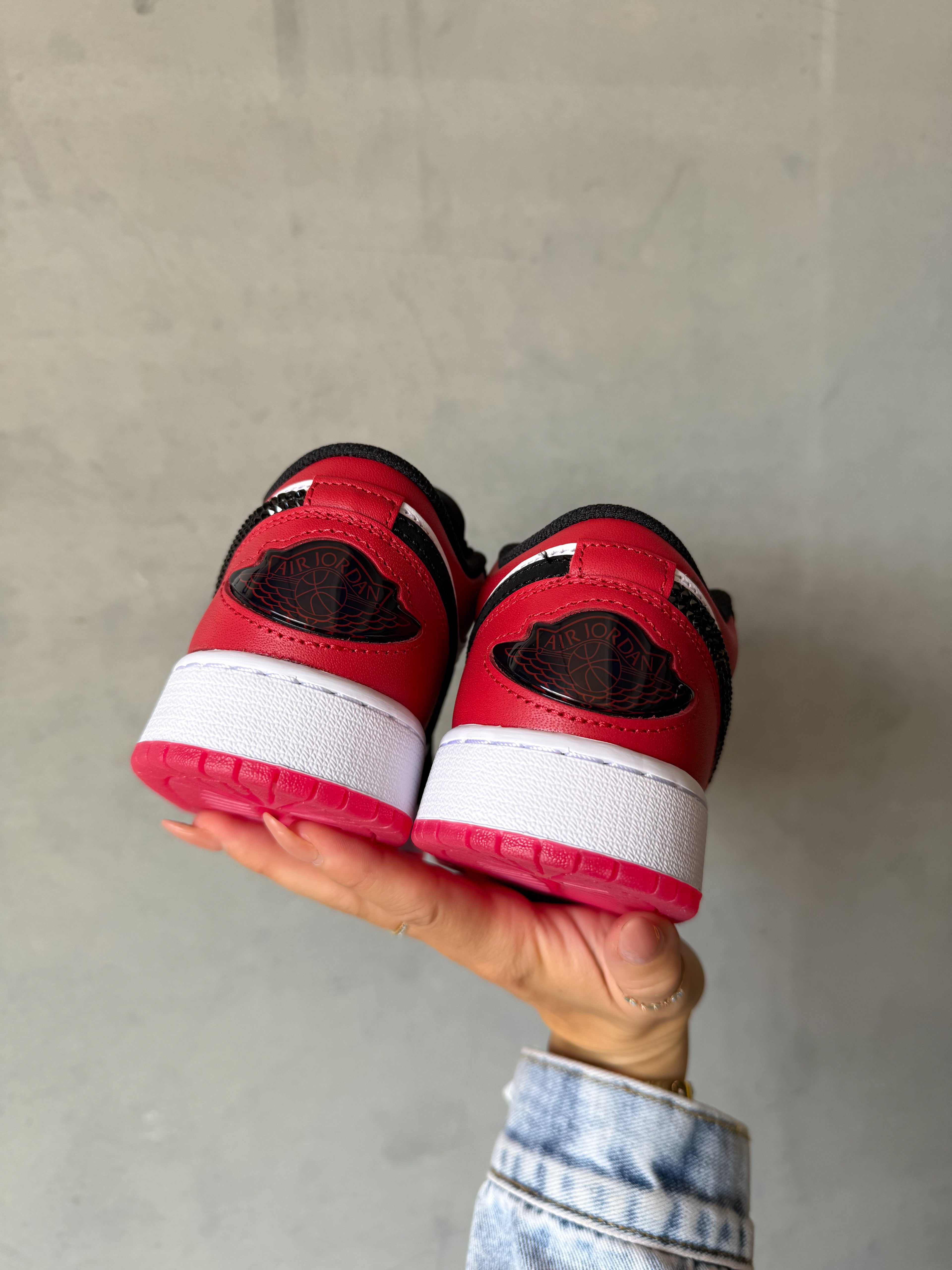 Cherry🍒 Red Swarovski Women’s Air Jordan 1 Low Shoes