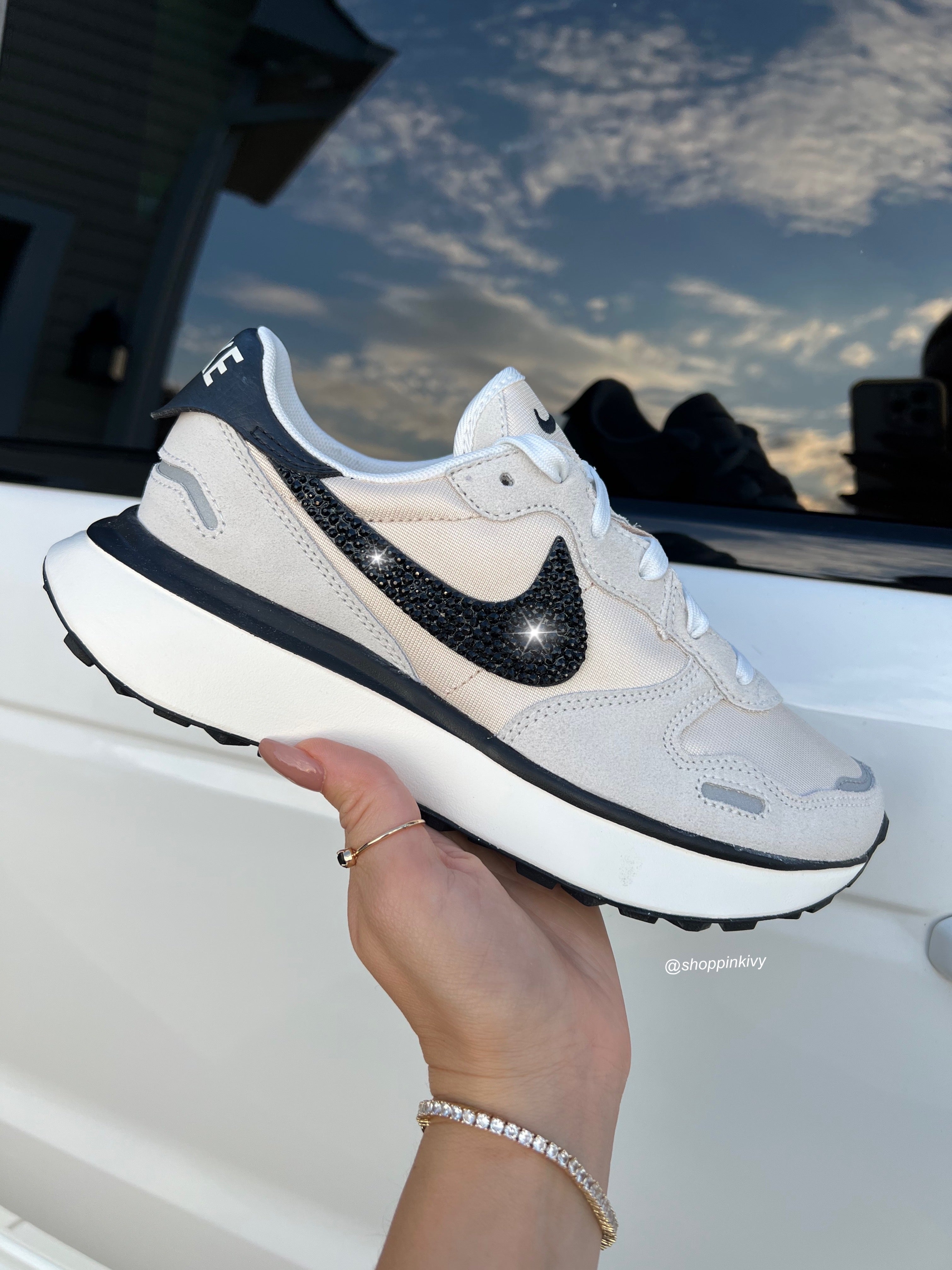 womens nike shoes with swarovski crystals
