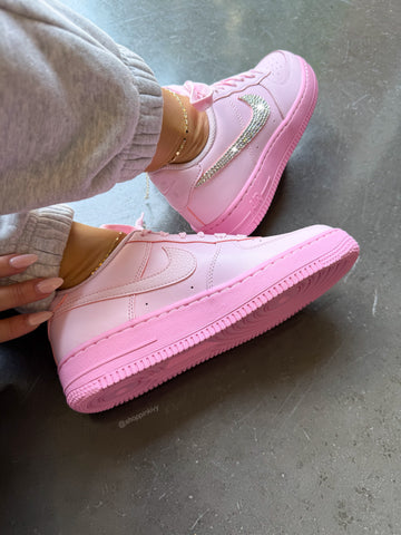 Cotton Candy Pink Swarovski Nike Air Force 1