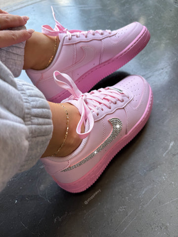 Cotton Candy Pink Swarovski Nike Air Force 1