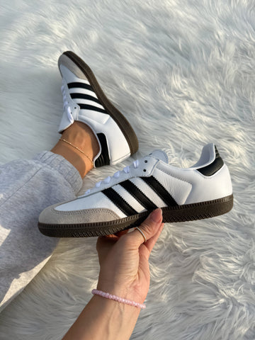 Classic White Swarovski Adidas Original Samba OG