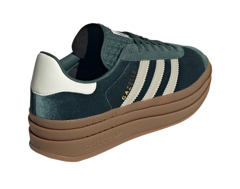 Pre-Order Emerald Velvet Gazelle Bold Swarovski Adidas Platform