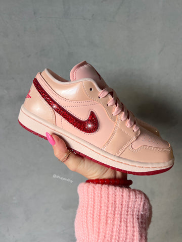 2025 Valentine’s Edition Swarovski Women’s Air Jordan 1 Low Shoes