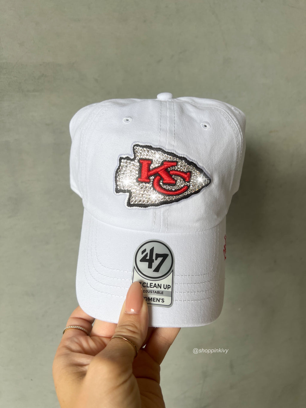 Bling KC Chiefs Swarovski Hat