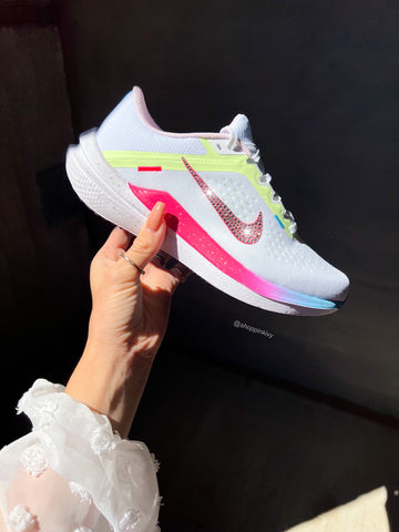 Neon Rainbow Swarovski Womens Nike Shoes