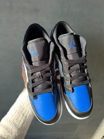 Blue Swarovski Women’s Air Jordan Retro 1 Low Shoes
