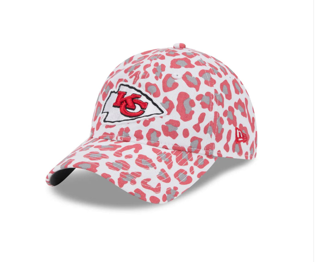 Bling Leopard KC Chiefs Swarovski Hat