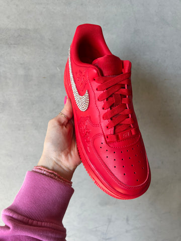 Red Roses Swarovski Nike Air Force 1