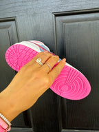 Barbie Pink Denim Swarovski Women’s Air Jordan 1 Mid Shoes