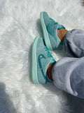 Zapatillas Air Jordan 1 Retro OG Low Edición Especial Aqua Swarovski para Mujer