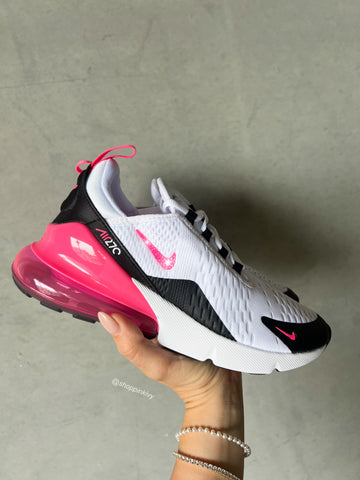 Hot Pink Swarovski Women's Nike Shoes Air Max 270