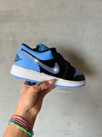 SIZE 8 Light Sapphire Blue Swarovski Women’s Air Jordan 1 Low Shoes