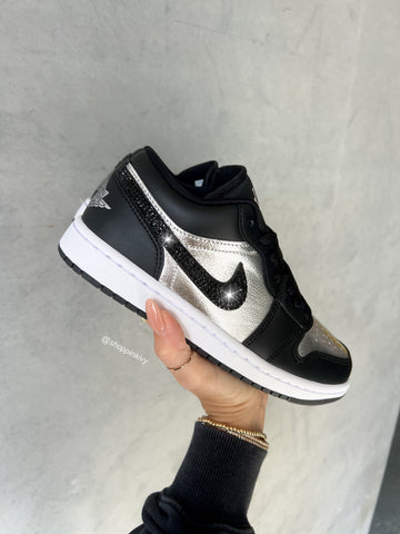 Brand New Metallic Swarovski Women’s Air Jordan 1 Low Shoes