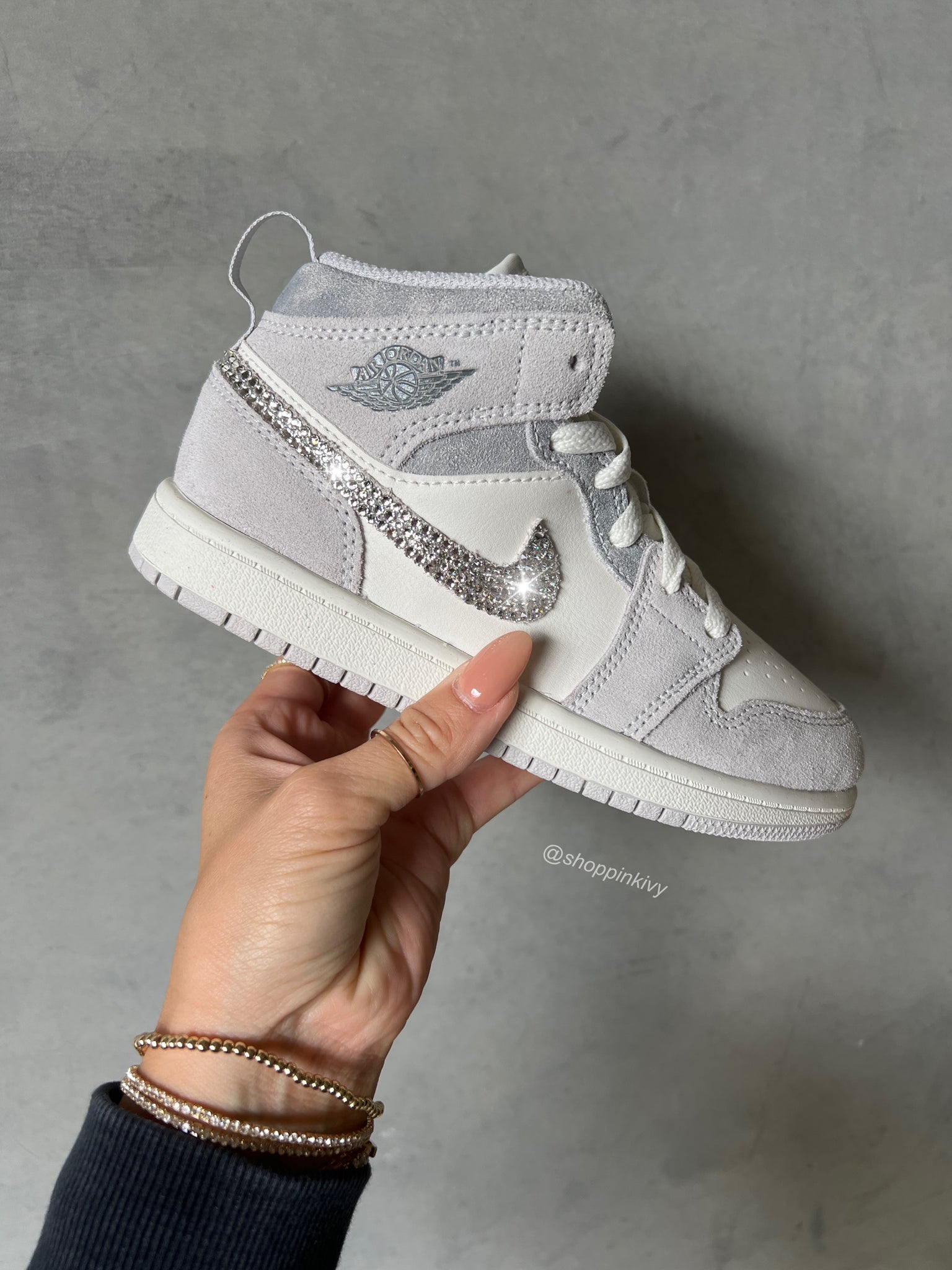 Baby Toddler Pre-School Swarovski Jordan Mid