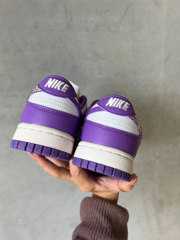 Purple Swarovski Womens Nike Dunk Shoes