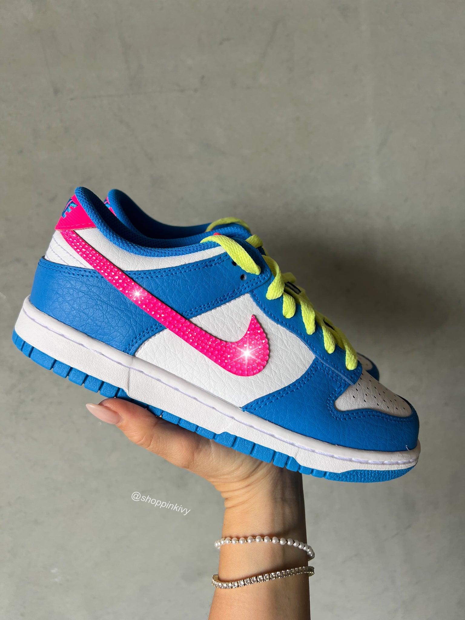 Neon Swarovski Womens Nike Dunk Shoes